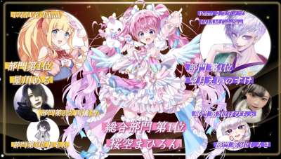 👑総合
🥇1位🥇桜空まひろん
@Maa_Bear0501
 

PALMU・ミラティブ・IRIAM・ColorSing部門
🥇1位🥇望月えいのすけ
@einosuke0325
 
 
🥈2位🥈ぱぴちゃ
@Papi_chan29
 
 
🥉3位🥉しろさ
@_Shirosaa
 

TikTok・17LIVE部門
🥇1位🥇 星川める
@hoshikawa_meru
 
 
🥈2位🥈 両儀 雪
@Setsumaru72
 
 
🥉3位🥉 れもん
@remon3dayo_
 0