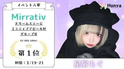 ミラティブ ドリームステージ ミラティブアピール杯1位